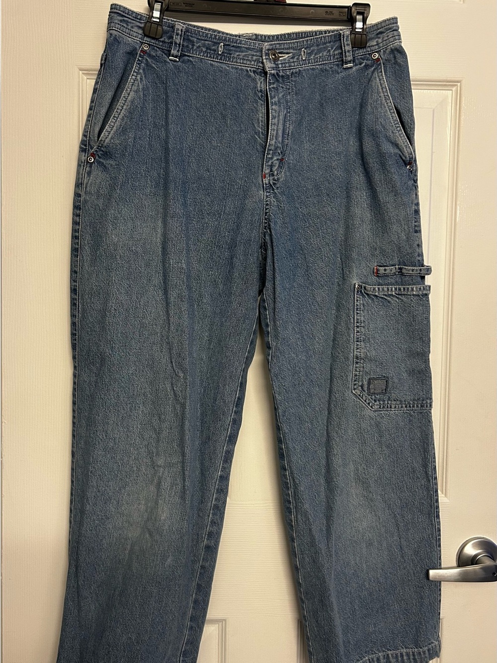 Woen's Blue Denim Carpenter Jeans